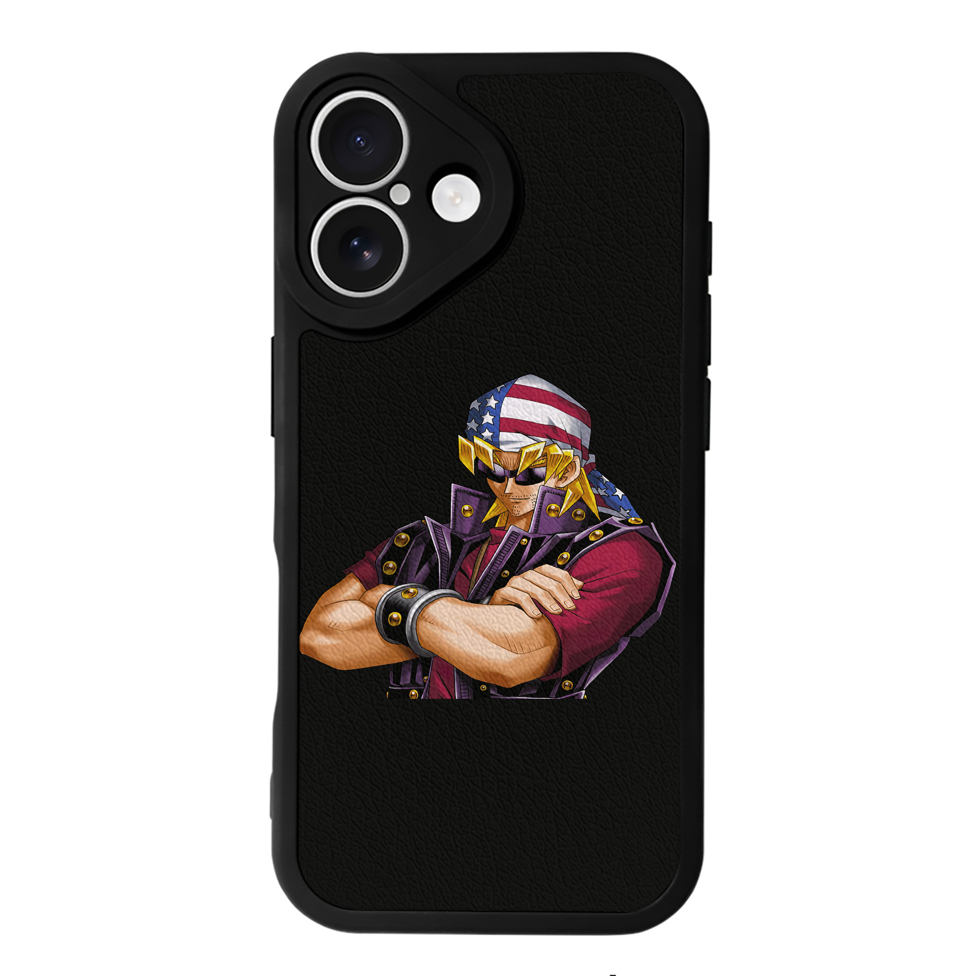 （画像用） 遊☆戯☆王 Yu-Gi-Oh! 【iPhone 16シリーズ対応】シリコンスマホケース（レザー調） 材質：シリコン